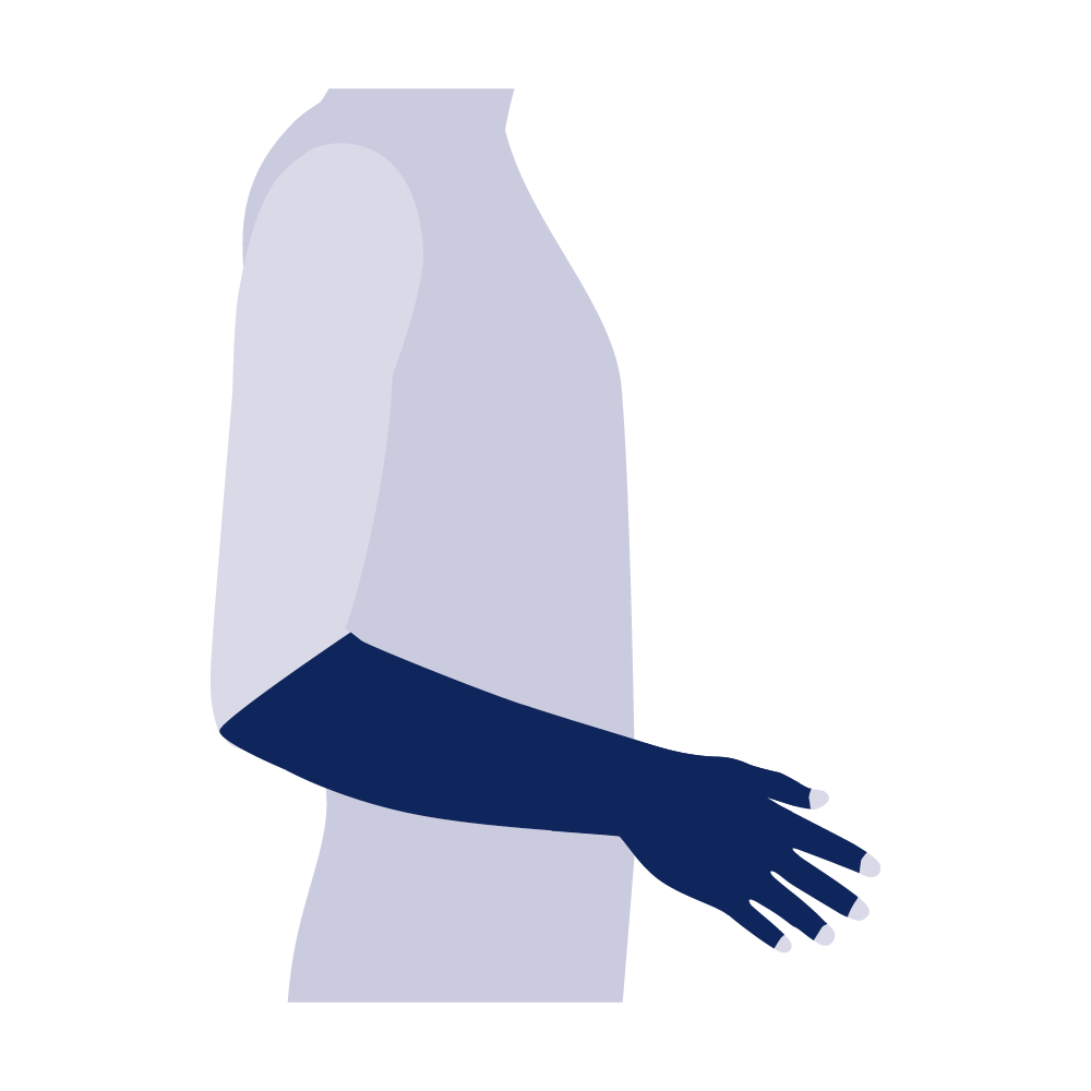 Langer Handschuh mit Finger (AE)